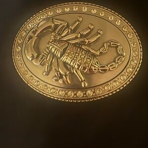 Silver Scorpion Belt Buckle
